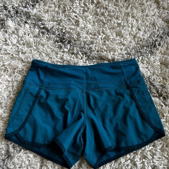 Lululemon Run Times Short (4-way Stretch) Tofino Teal / Alberta Lake - Picture 1 of 3